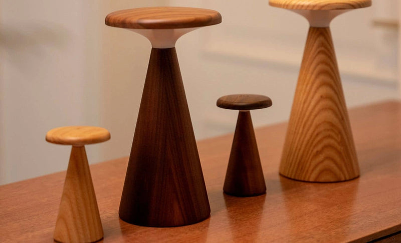 Gingko Sylva™ Rechargeable Wooden Table Lamp