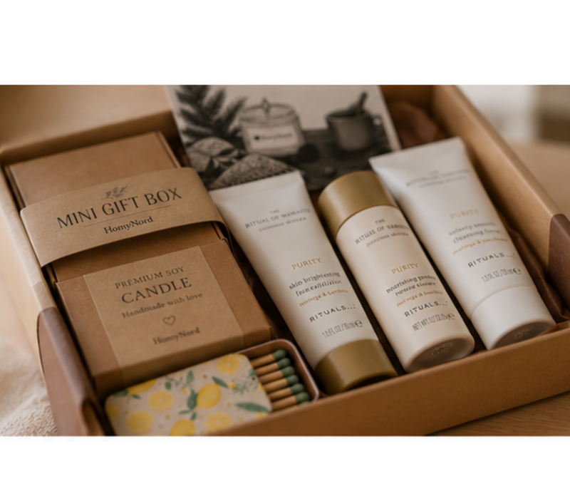 Mini Gift Box | Luxury Skincare Gift Set with Rituals® The Ritual of Namaste | Candle Optional