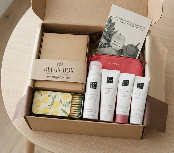 HomyNord Relax Box | Luxury Self Care Gift Box with Rituals® Sakura Minis | Spa Gift for Her