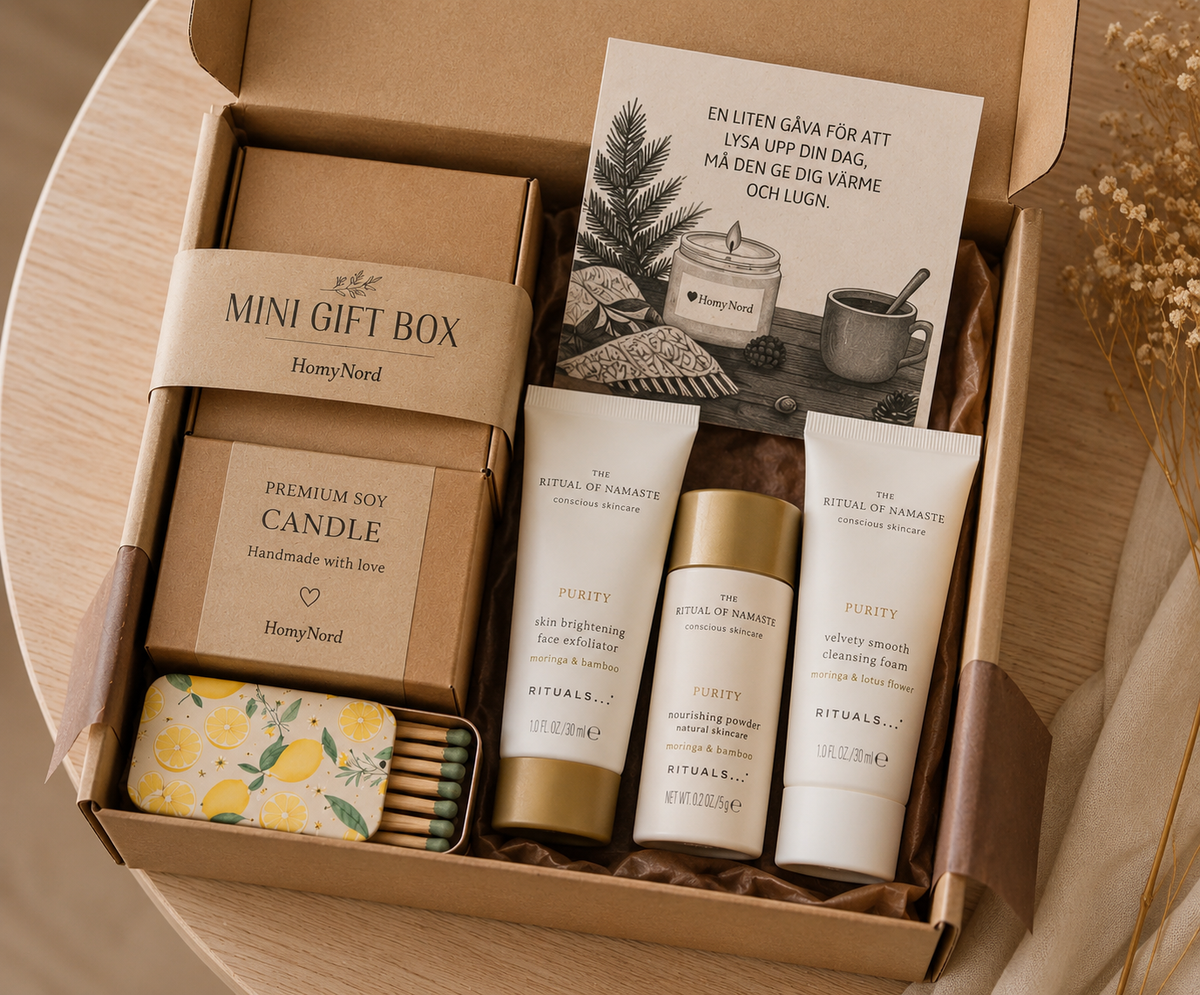 Mini Gift Box | Luxury Skincare Gift Set with Rituals® The Ritual of Namaste | Candle Optional