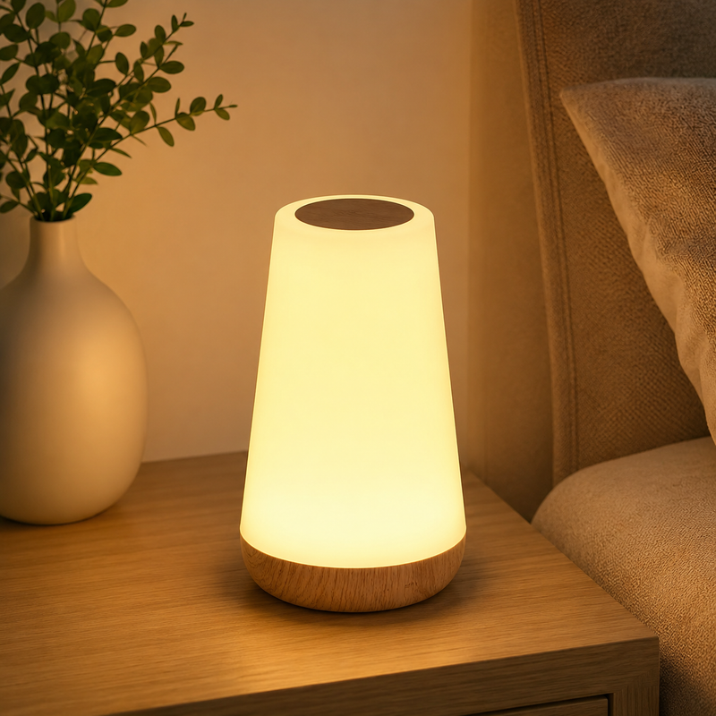 LED 13 Color Changing Night Light Remote Control Touch USB Rechargeable RGB Night Lamp Dimmable Lamp Portable Table Bedside Lamp