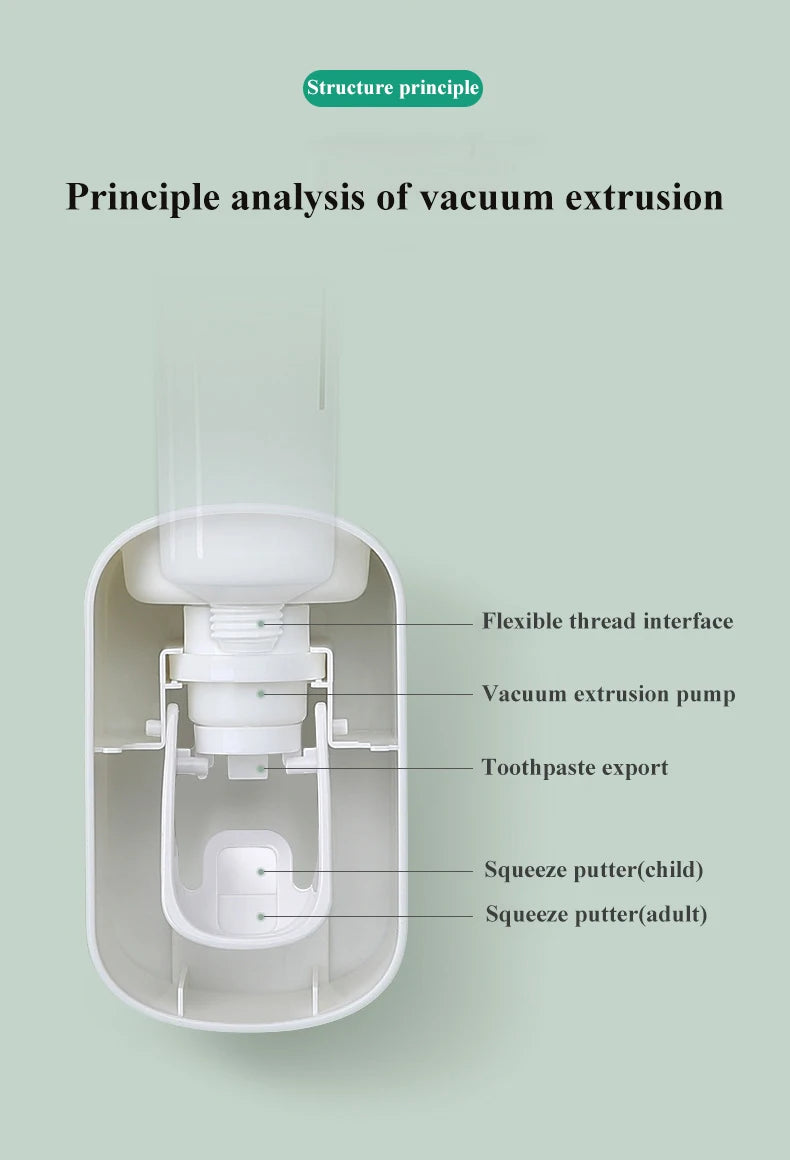 Automatic Wall-Mounted Toothpaste Dispenser & Holder