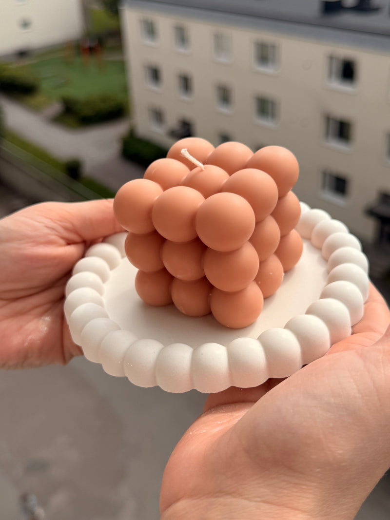 Handmade Bubble Cube Soy Candle | Scandinavian Home Decor