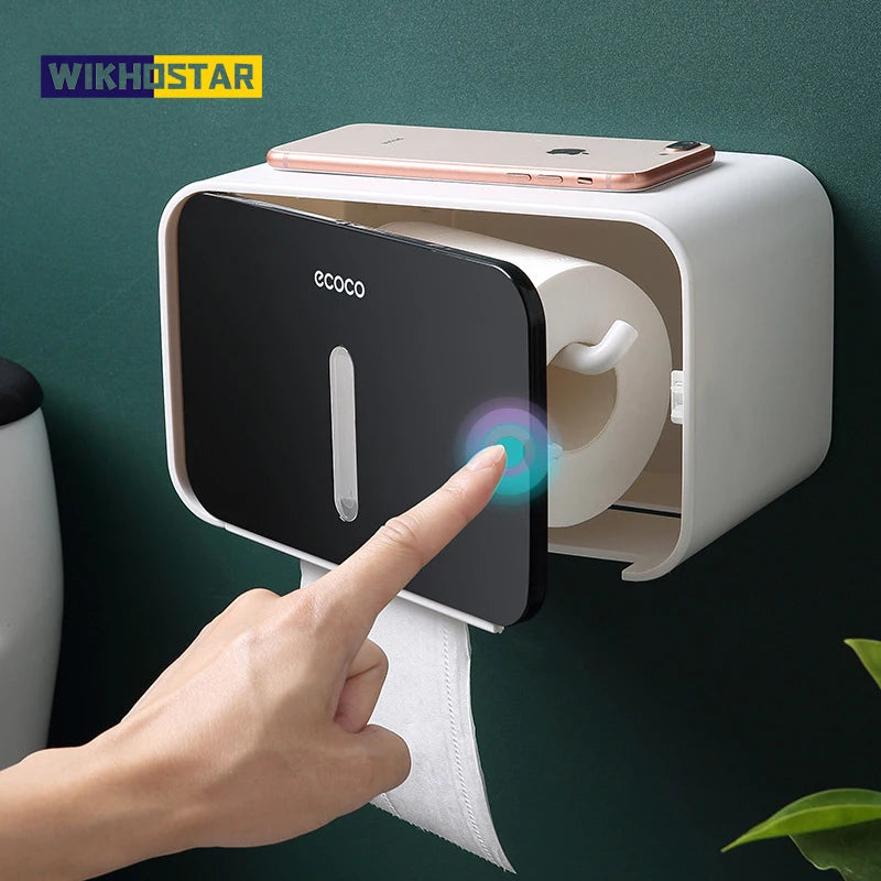 Waterproof Wall-Mounted Toilet Paper Holder-Homynord
