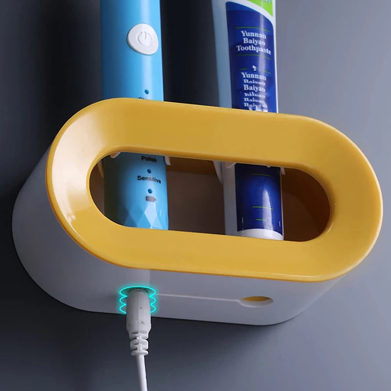 Electric Toothbrush Holder Wall Mounted Organizer-Homynord