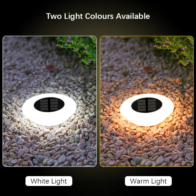 Solcellsdriven markbelysning (4-pack) – Vattentäta LED-lampor för trädgårdsgångar