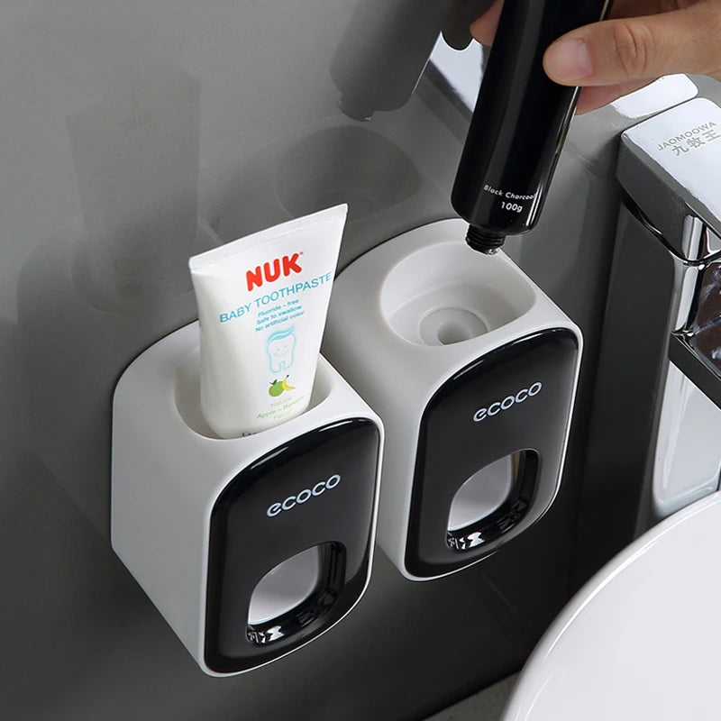 Automatic Wall-Mounted Toothpaste Dispenser & Holder