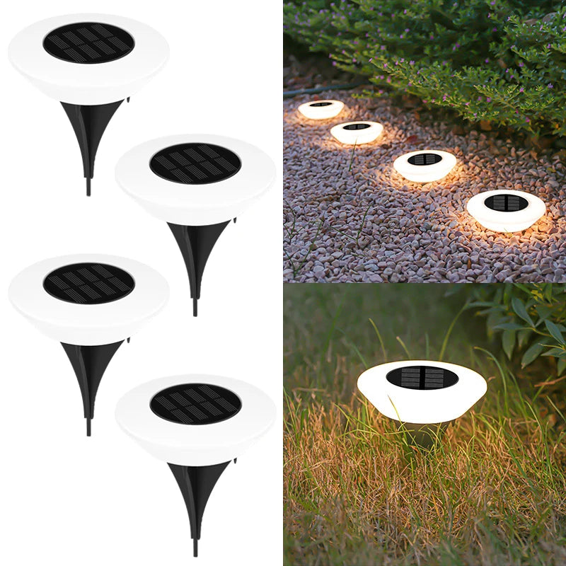 Solar Glow Path Lights (4-Pack) – Waterproof LED Garden Pathway Lights