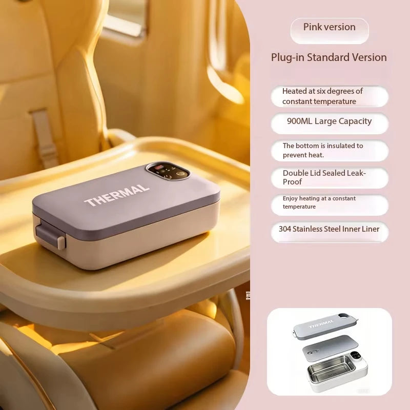 Portable Rechargeable Electric Lunch Box – Smart Heating & Heat Preservation