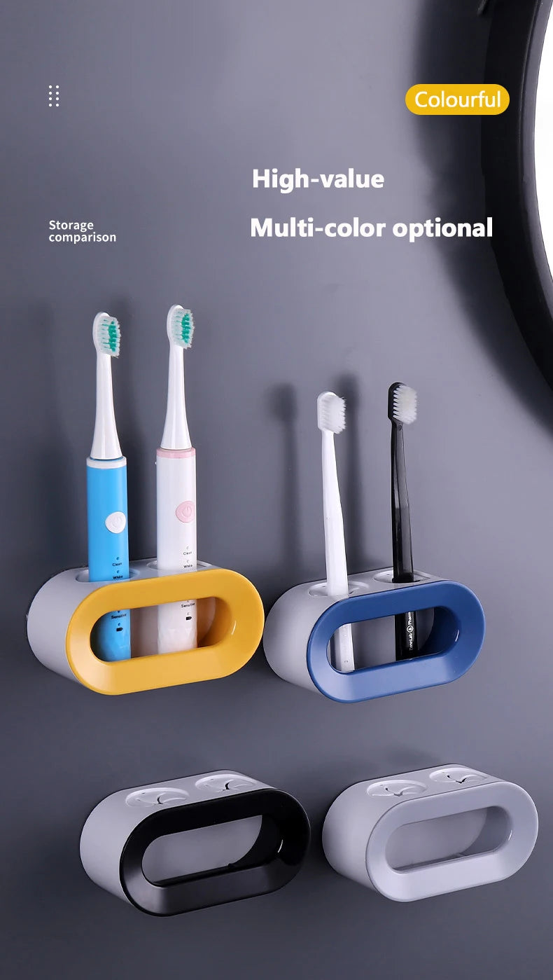 Electric Toothbrush Holder Wall Mounted Organizer-Homynord