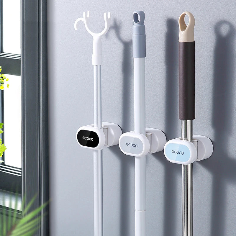 Wall-Mounted Mop & Broom Holder-Homynord