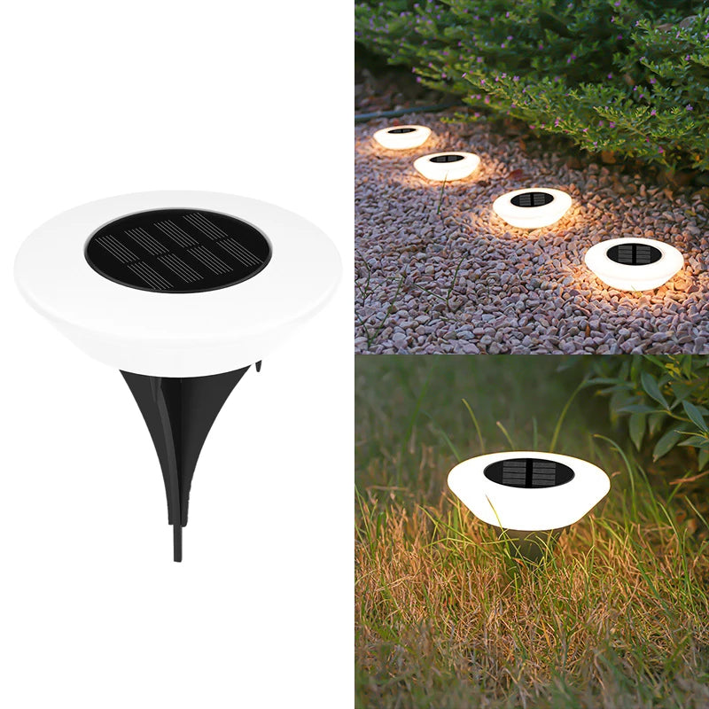 Solcellsdriven markbelysning (4-pack) – Vattentäta LED-lampor för trädgårdsgångar