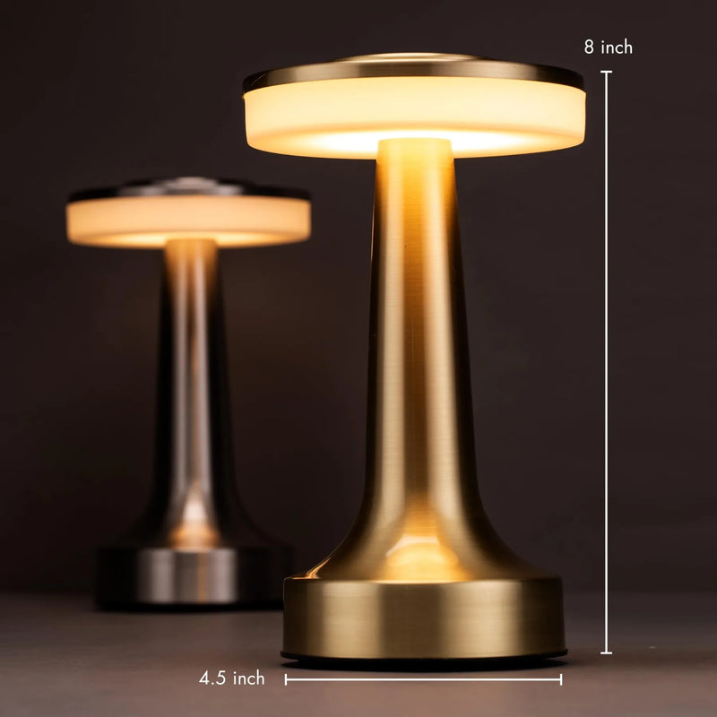 Uppladdningsbar Sunset LED-bordslampa – Sladdlös touch-bordslampa (2-pack)