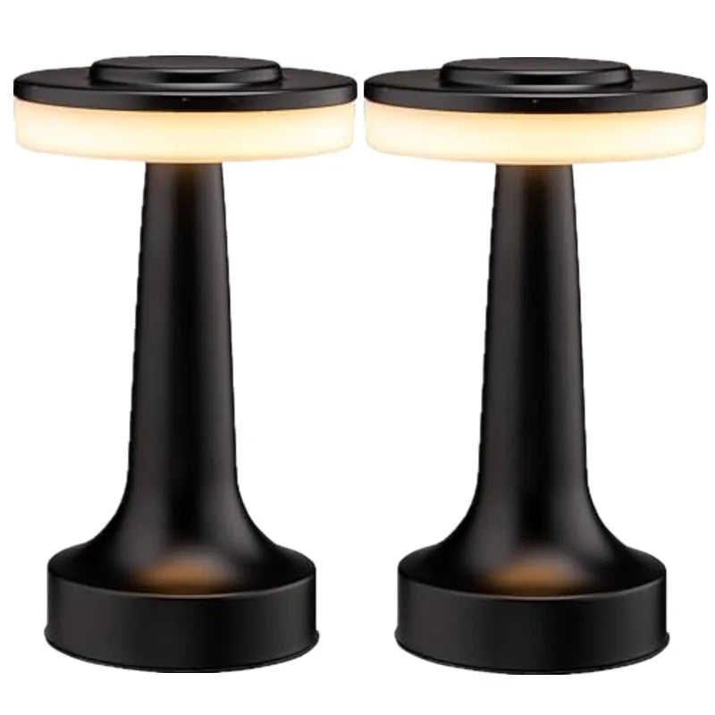 Uppladdningsbar Sunset LED-bordslampa – Sladdlös touch-bordslampa (2-pack)