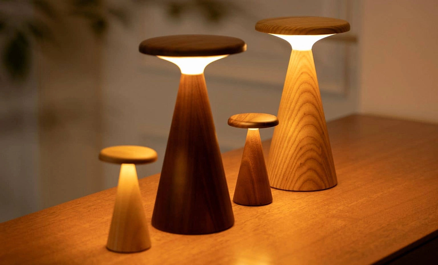 Gingko Sylva™ Rechargeable Wooden Table Lamp