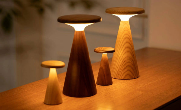 Gingko Sylva™ Rechargeable Wooden Table Lamp
