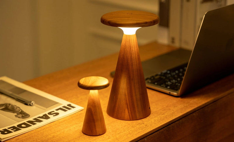 Gingko Sylva™ Rechargeable Wooden Table Lamp