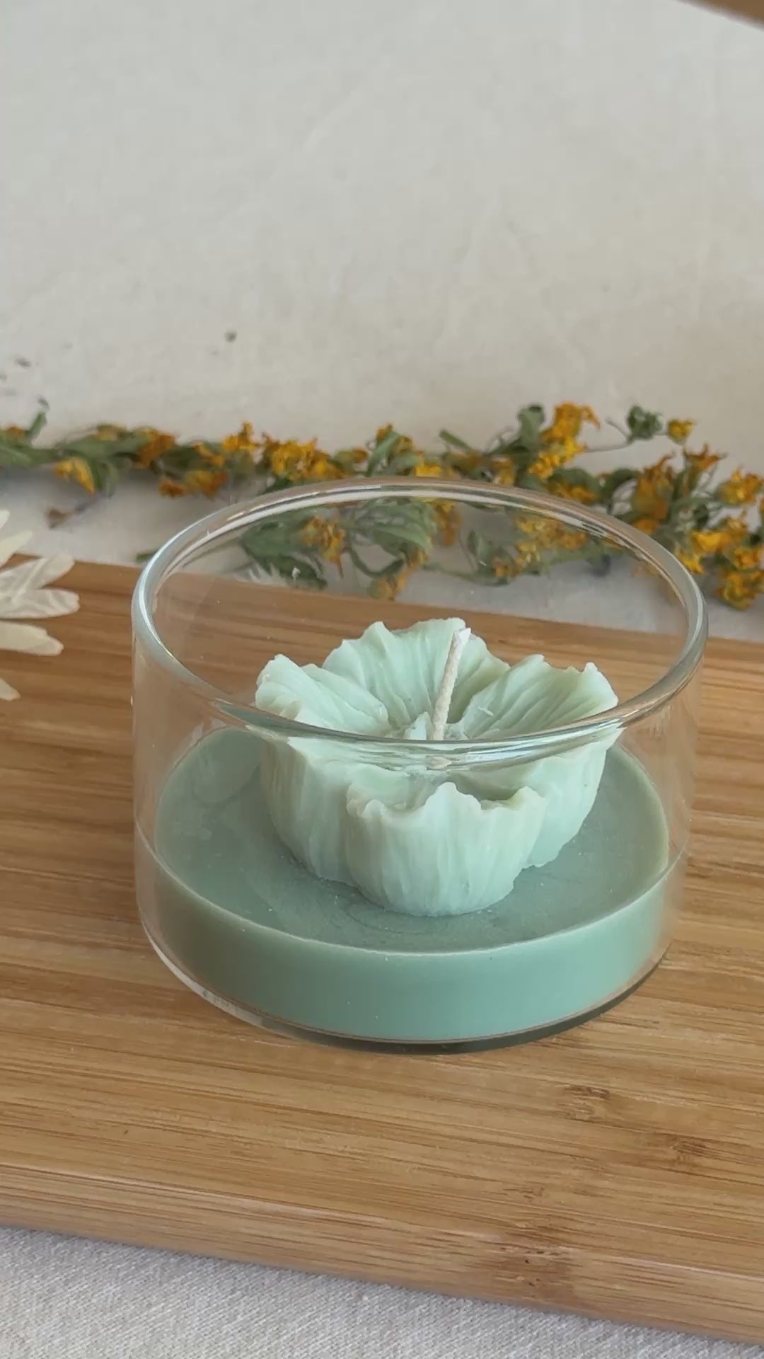 Sage Serenity – Vegan Soy Flower Candle