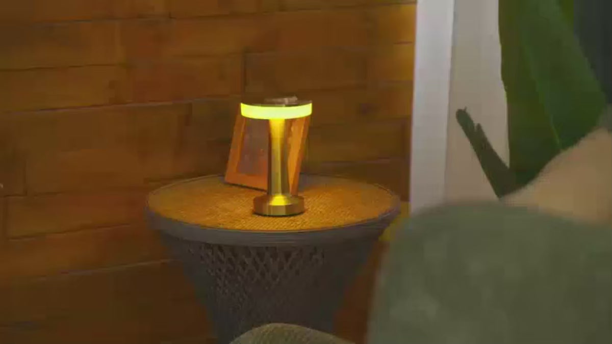 Rechargeable Sunset LED Table Lamp – Cordless Touch Table Lamp (Set of 2)