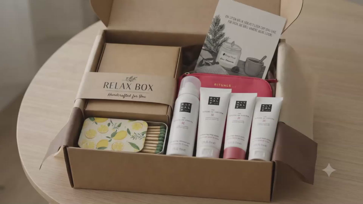 HomyNord Relax Box | Luxury Self Care Gift Box with Rituals® Sakura Minis | Spa Gift for Her